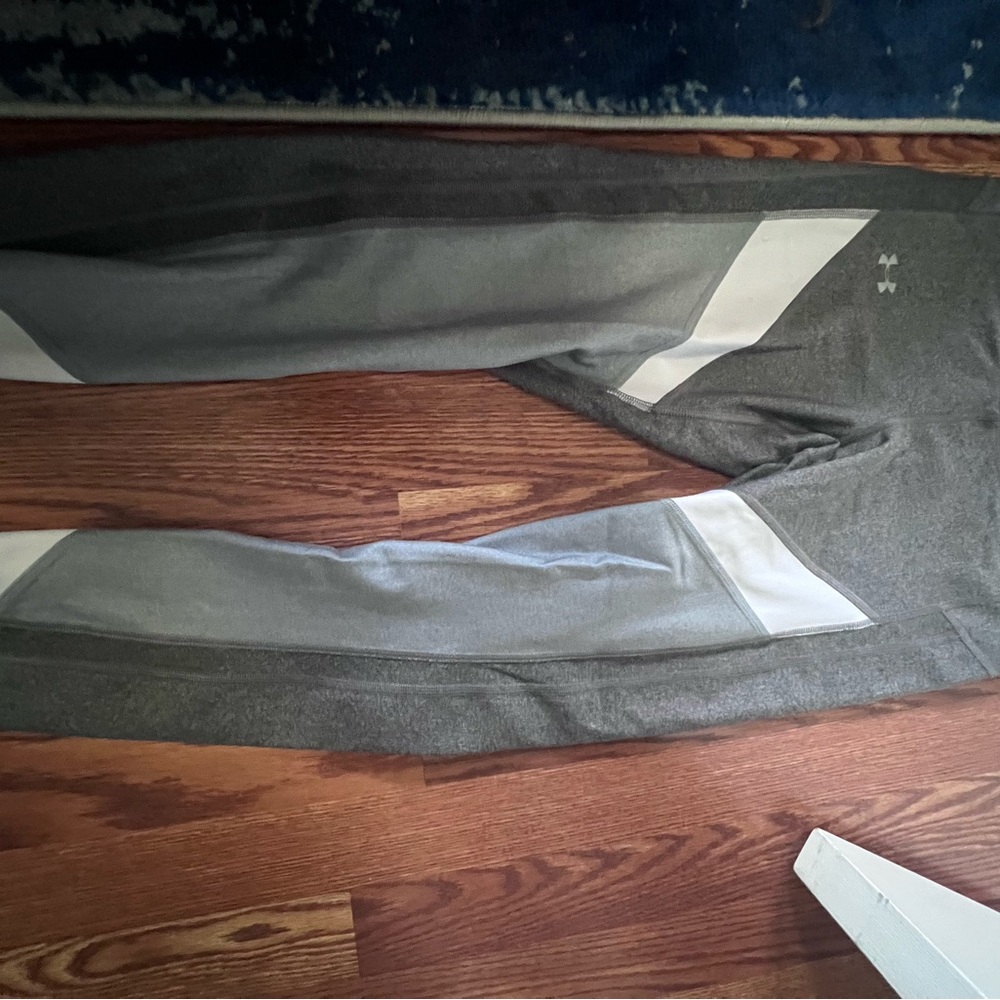 Under Armour Gray and White Leggings